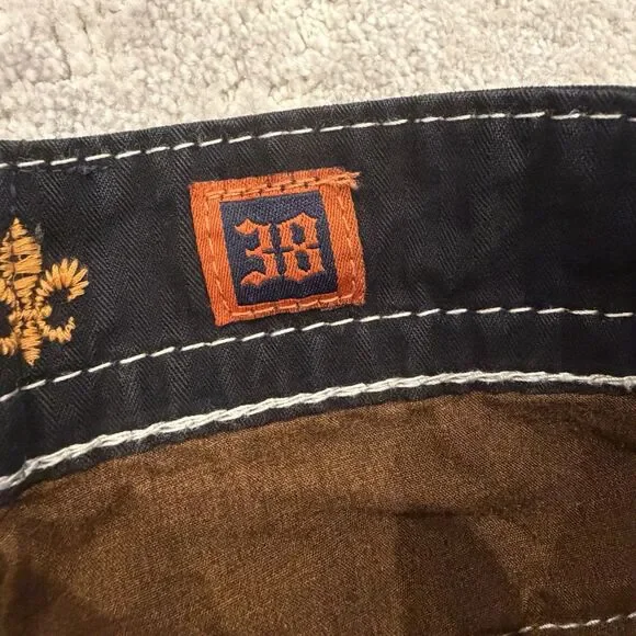 Rock Revival ELIAS Straight Black Jeans Mens 38 CUSTOM WAIST (See Measurements) - Picture 6 of 14